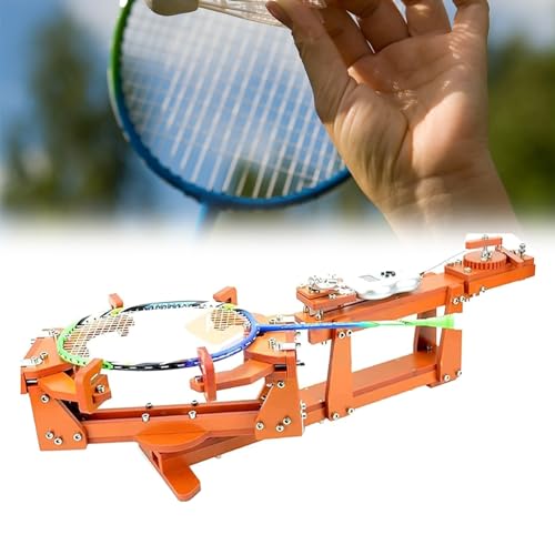 Badmintonschläger Saiten Fädelmaschine Tennisschläger Bespannungsmaschine Fester 6-Punkt-Windentyp mit Digitalanzeige Badmintonschläger Bespannungs Einfädelmaschine von KYZTMHC