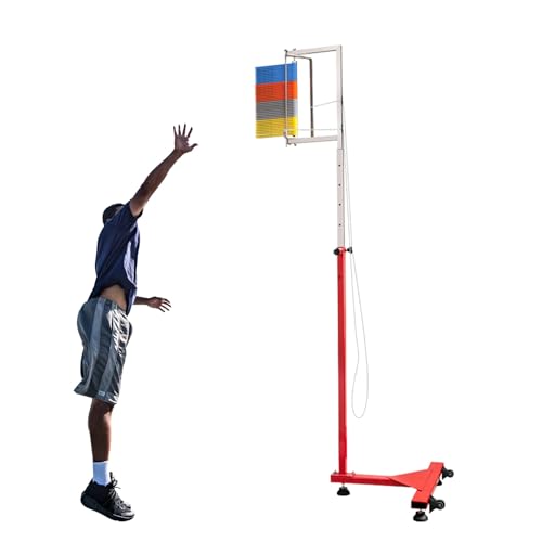 KYZTMHC Vertikalsprung-Messgerät Sport-Vertikalsprungstange Vertikalsprungmessgerät für Basketball/Badminton (Color : Four Colors, Size : 5.5-10.4ft) von KYZTMHC