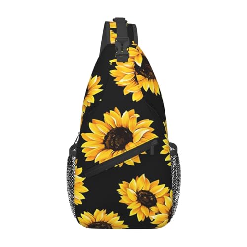 Sonnenblume geeignet für Sport, Laufen, Reisen, Outdoor-Taschen, sonnenblume, Einheitsgröße, Retro-Stil von KadUe