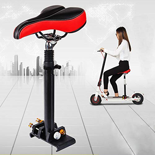 Elektrischer Skateboard-Sattel, Schwarz Faltbarer stoßdämpfender Sitz für Xiaomi M365 Stoßdämpfender Stuhl Sitz E-Scooter Zubehör 40-60cm von YISSALE