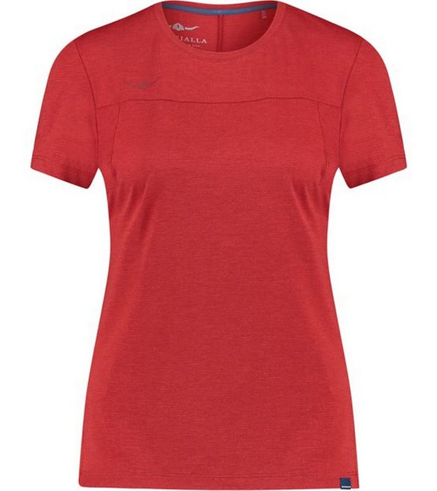 Kaikkialla Rundhalsshirt KAIKKIALLA Janna T-Shirt schnell trocknendes Damen Lauf-Shirt mit Geruchshandlung Wander-Shirt Rot von Kaikkialla