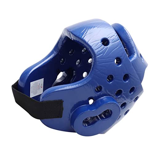 Kinder Erwachsene Karate Kopfbedeckung, Arts Kopfbedeckung Boxing Soft Helm Taekwondo Sparring Head Gear, Kampftraining Schutzausrüstung - Blue/S von Kalastussaari