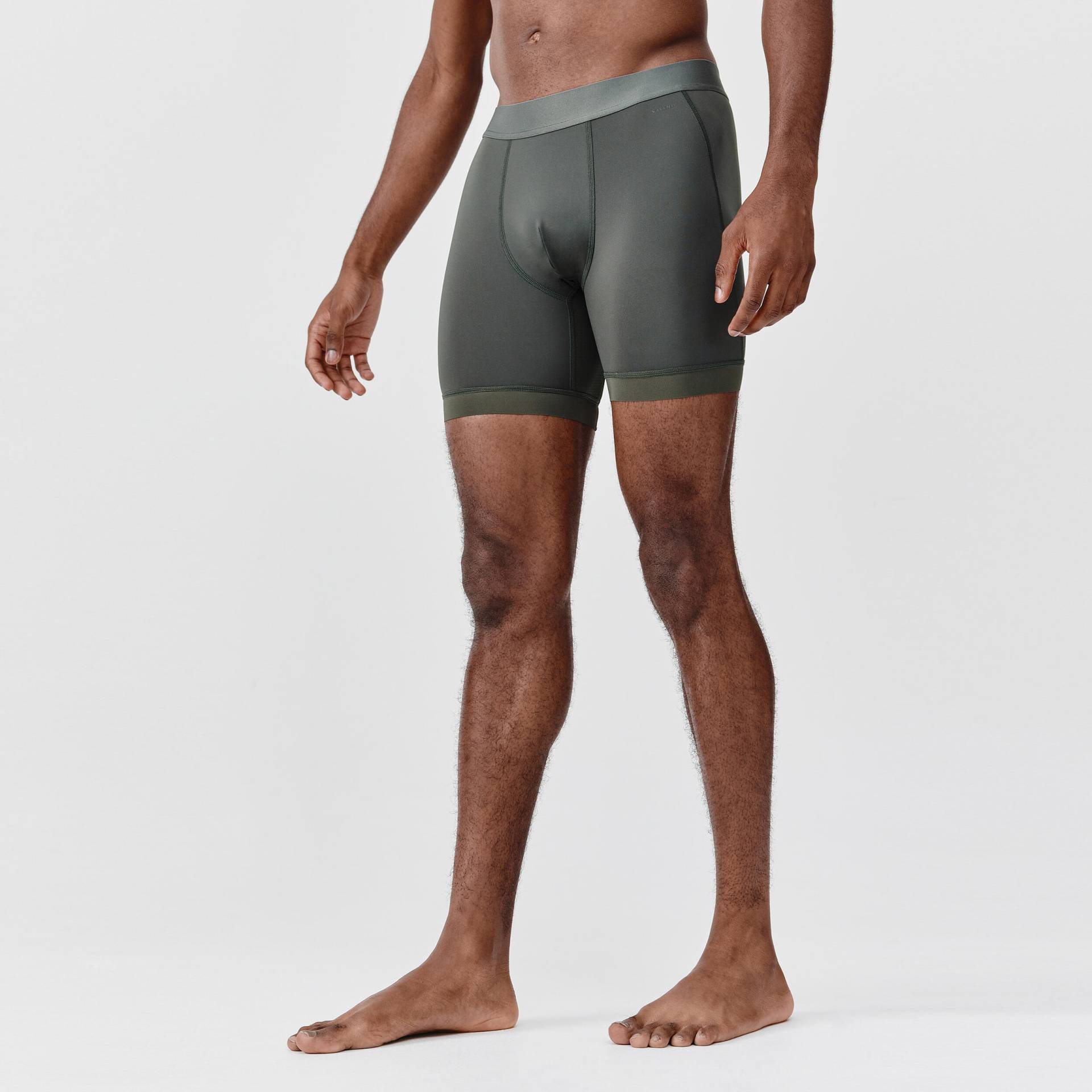 Funktionsunterhose Lauf-Boxershorts atmungsaktiv halblang Herren von Kalenji