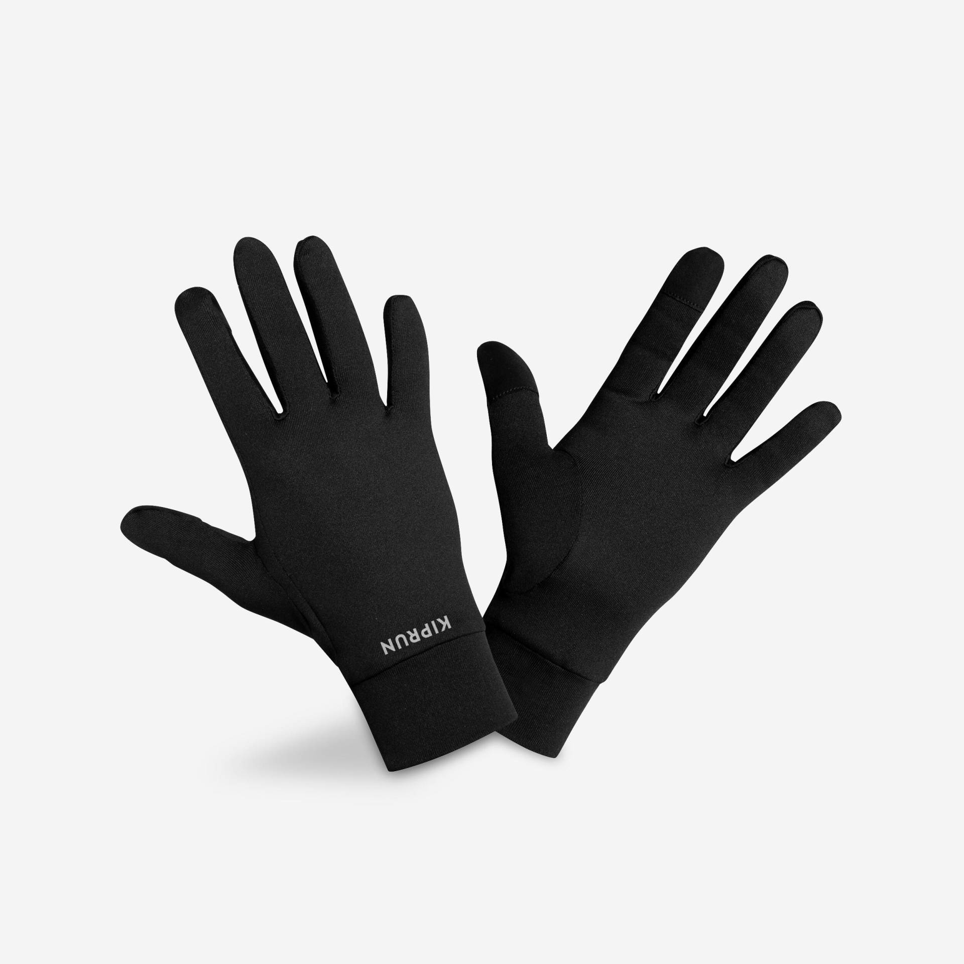 Lauf-Handschuhe Damen/Herren - Kiprun Warm 100 V2 schwarz von Kiprun