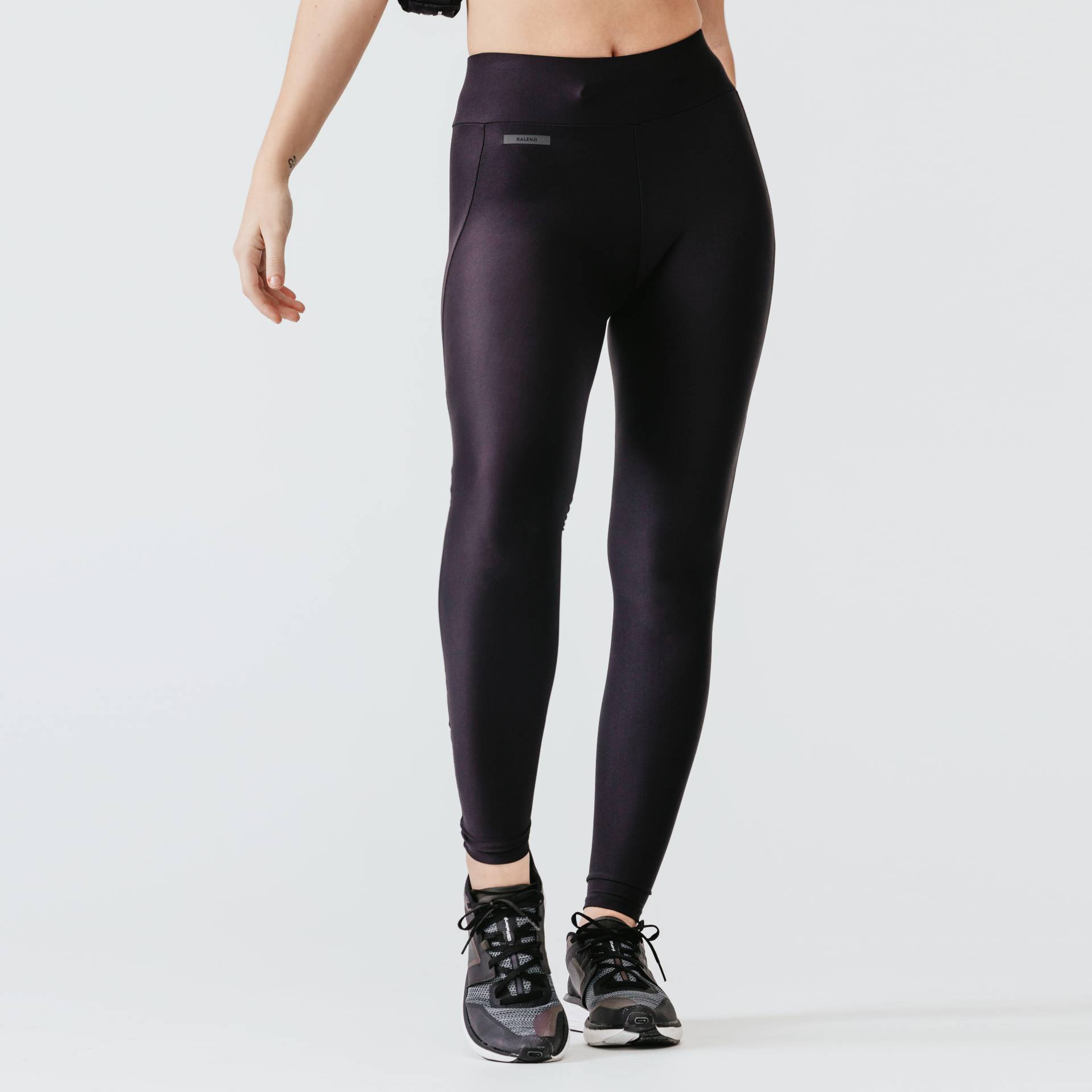 Lauftights lang Damen - Run 100 schwarz von Kalenji