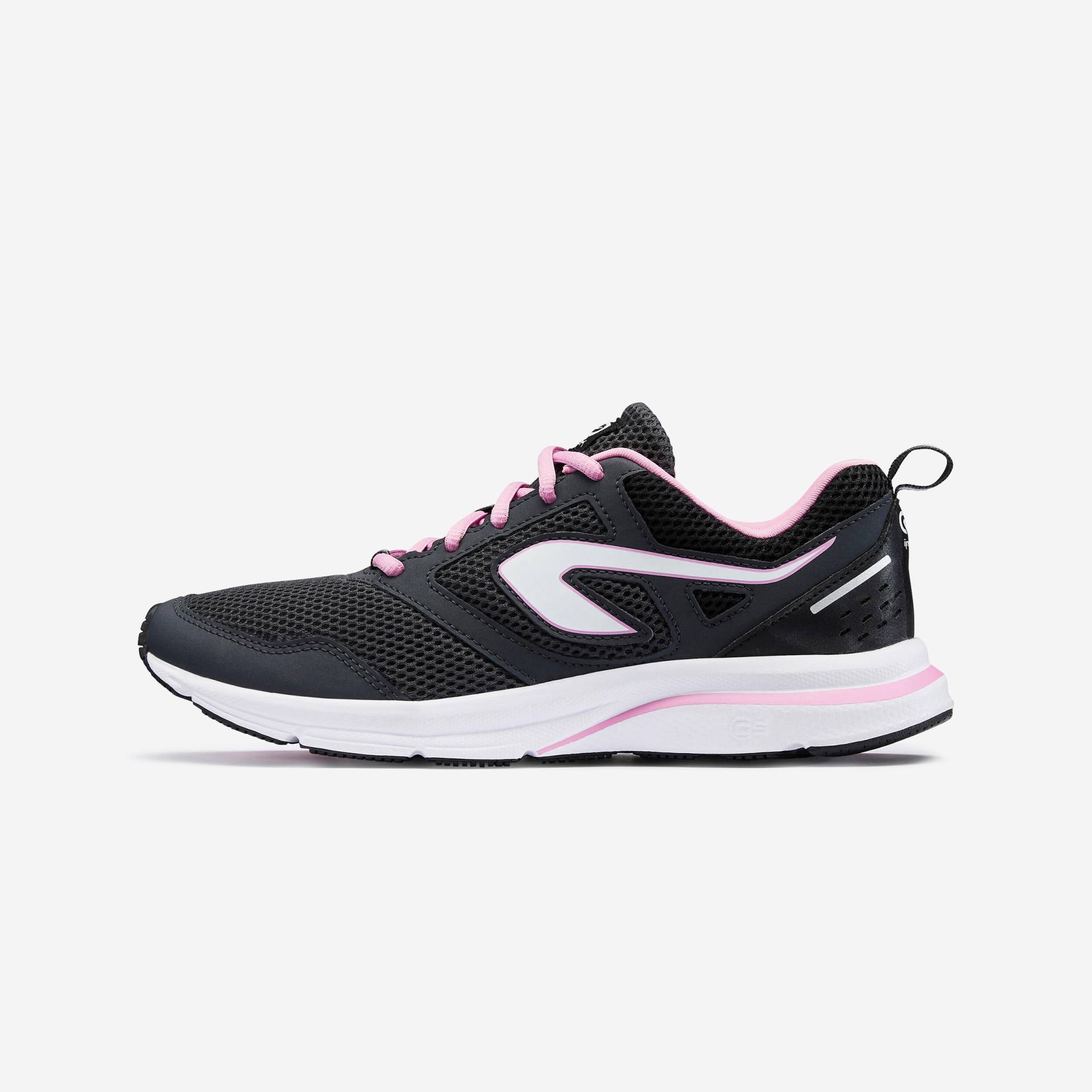 Laufschuhe Run Active Damen schwarz/rosa von Kalenji