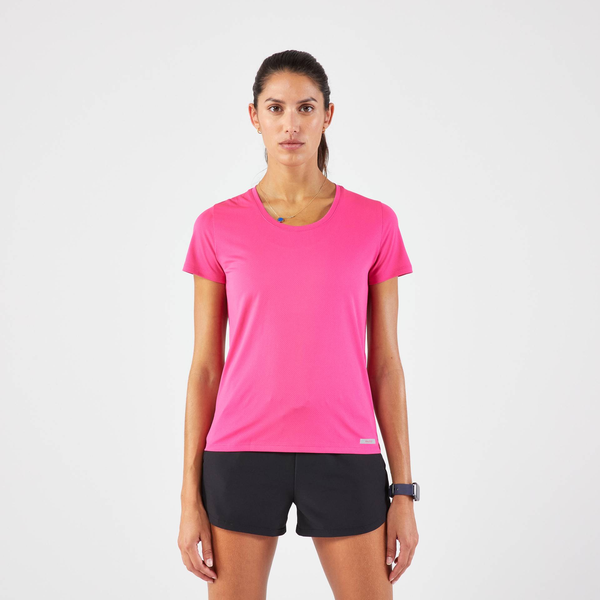 Laufshirt kurzarm Damen atmungsaktiv - Run 100 pink von Kalenji
