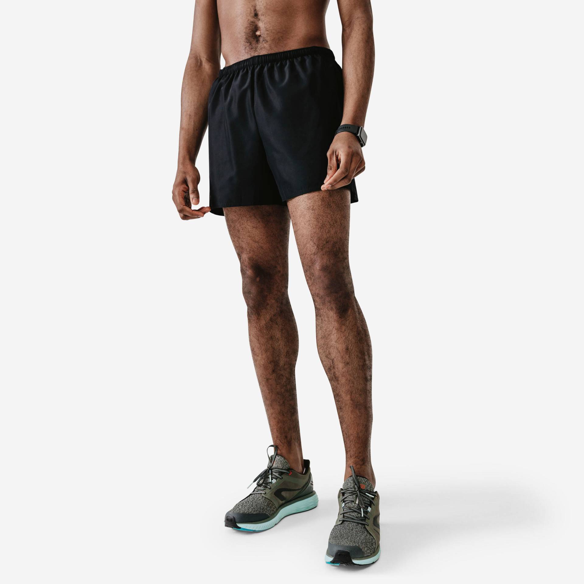 Laufshorts atmungsaktiv Dry Herren schwarz von Kalenji