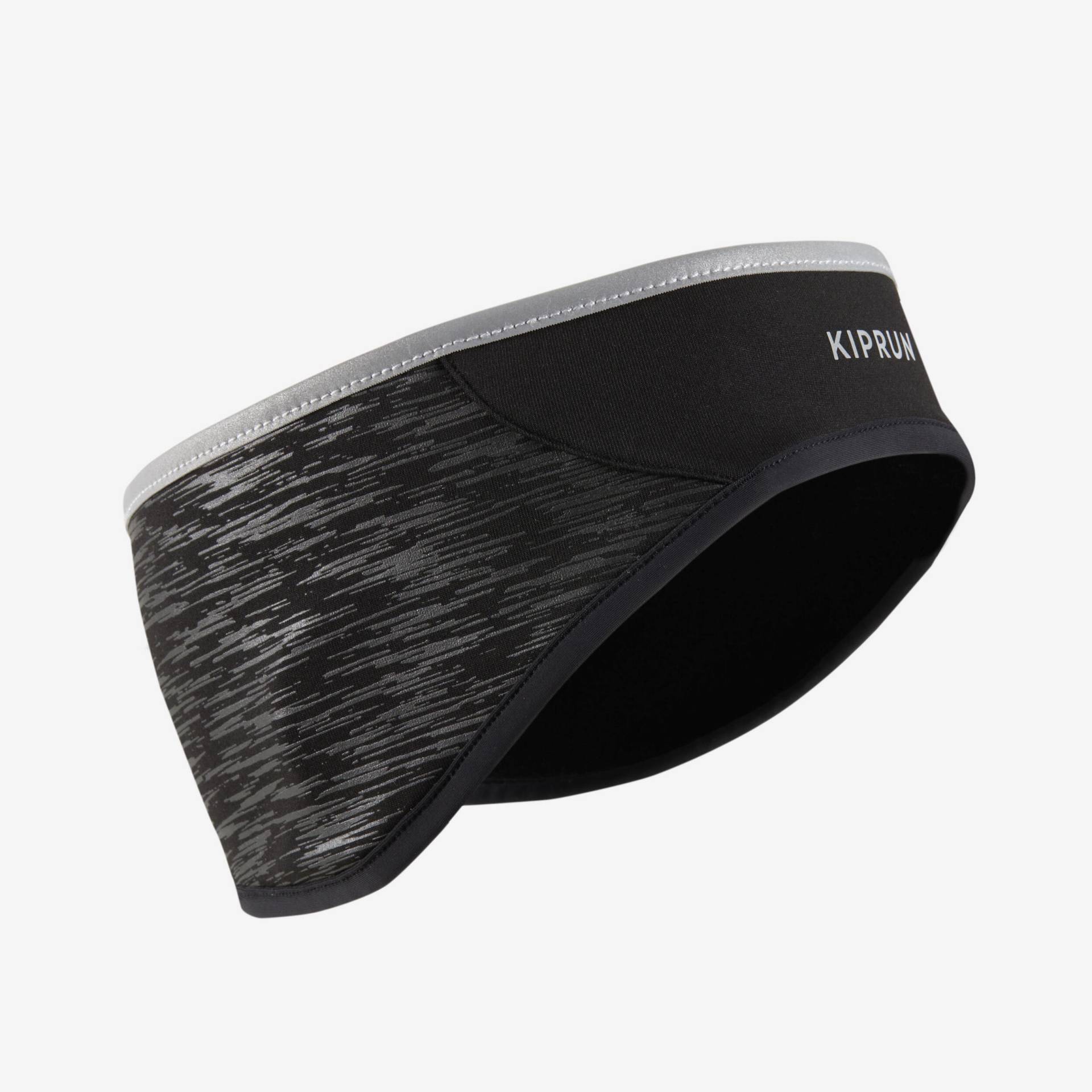 Lauf-Stirnband Unisex - Warm+ schwarz mit Grafikprint von Kiprun