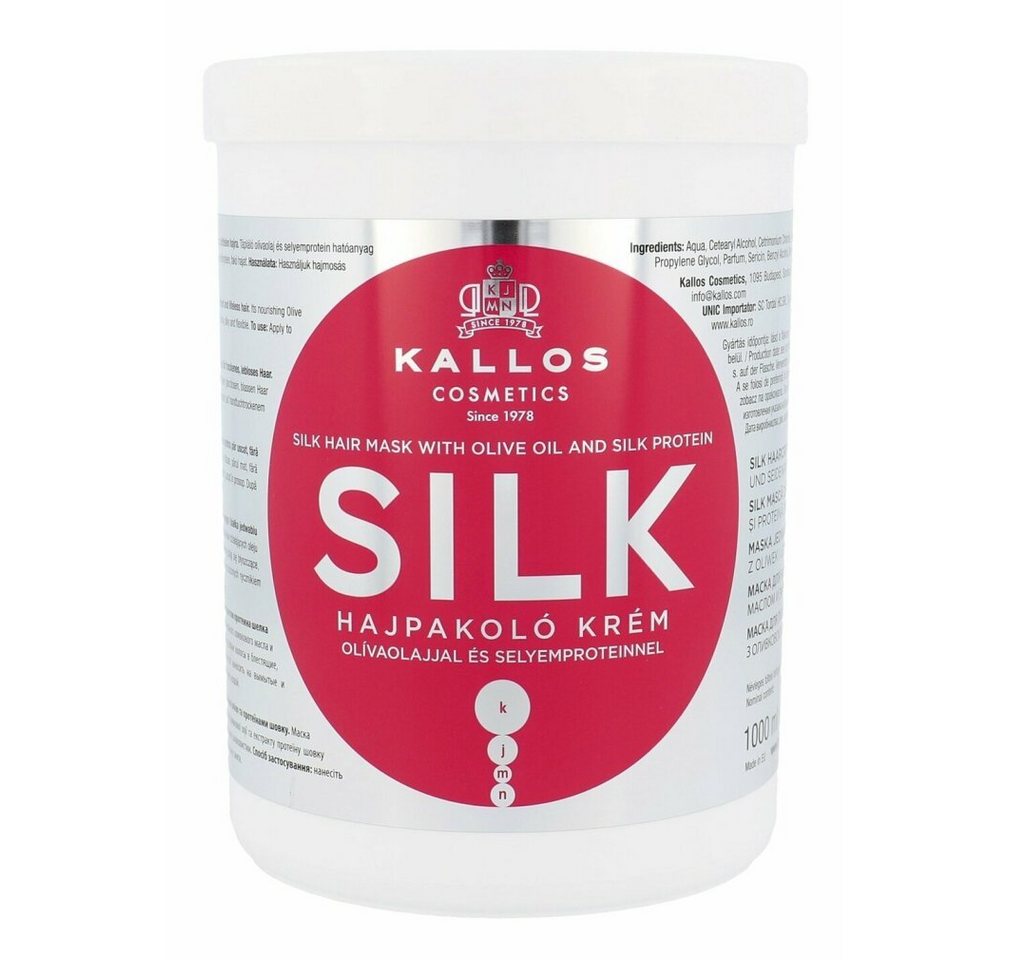Kallos Cosmetics Haarkur Kallos KJMN Silk Hair Cream Mask with Olive Oil and Silk Protein von Kallos Cosmetics