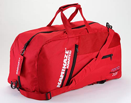 Kamikaze Neue Sporttasche und Rucksack Tokyo Special Edition, schwarz oder rot - Rot von Kamikaze