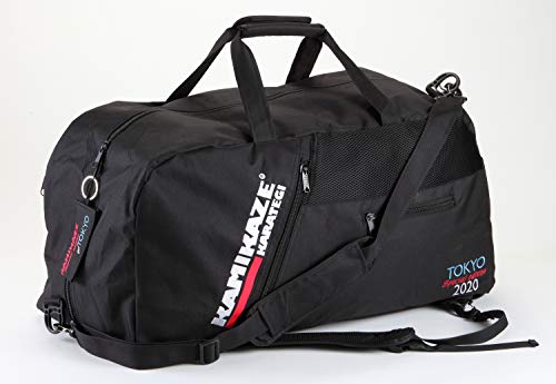 Kamikaze Neue Sporttasche und Rucksack Tokyo Special Edition, schwarz oder rot - Schwarz von Kamikaze