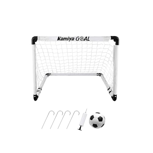 Kamiya Fußballtor, Faltbares Fußballtor Kinder, Fussballtore für Garten Kinder 60 x 45 x 45cm, Faltbares Fussballtore für Innen und Aussengebrach von Kamiya