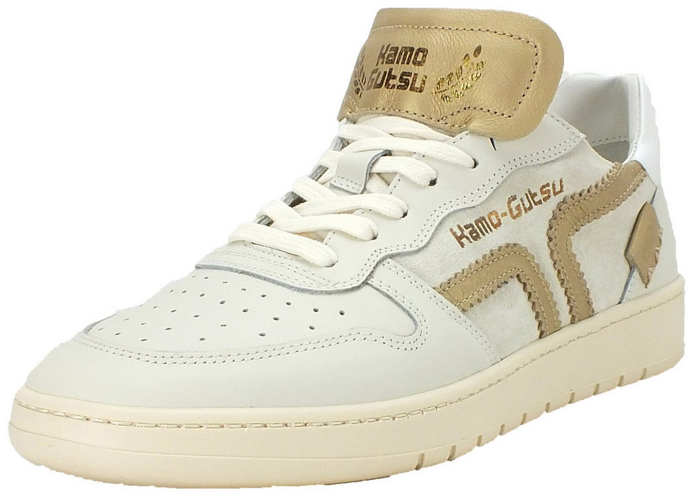 Kamo-Gutsu Damen Leder Sneaker Sneaker Wechselfussbett von Kamo-Gutsu