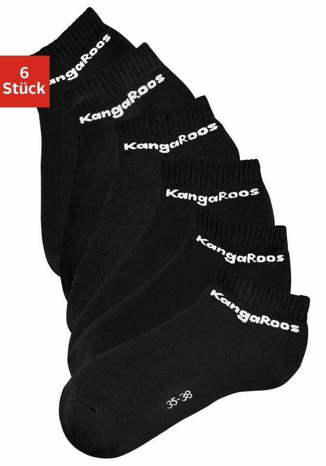 KangaROOS Sneakersocken (Set, 6-Paar) mit Frottee innen von KangaROOS
