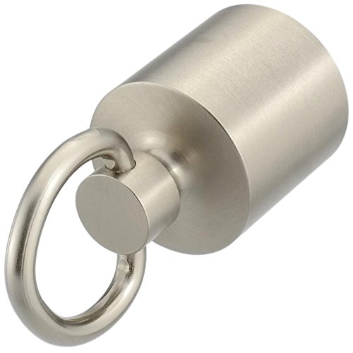 Kanirope® Seilendkappe mit Ring Nickel matt für ø28mm- ø30mm Handlaufseile Absperrseile Treppenseile von Kanirope