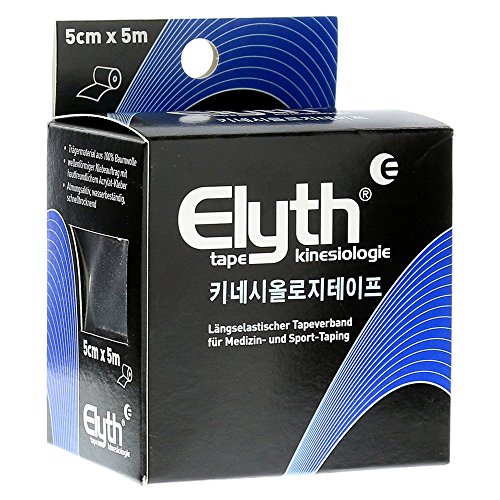 Kinesiologie Tape Elyth 5 Cmx5 m Schwarz von Elyth