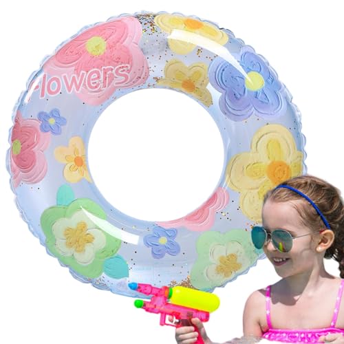 Kapaunn Kinderschwimmring, aufblasbarer Schwimmkreis | Cartoon aufblasbarer Sommer-Schwimmkreis für Kinder,Wasserspaßspielzeug in leuchtenden Farben für Gartenpools, Außenpools und Heimpools von Kapaunn