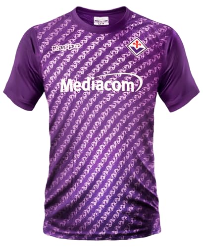 Fiorentina-Fußballtrikot. Neutrales Fußball-T-Shirt. Offizielle Replik 2023 2024. Lila. Polyester. Erwachsener und Kind. (5 Jahre) von Kappa