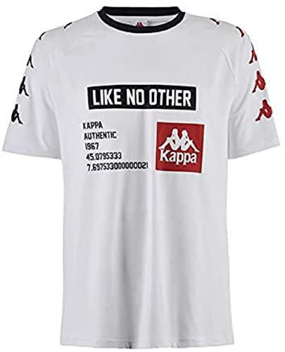 Kappa Herren T-Shirt Bastil Authentic S weiß von Kappa