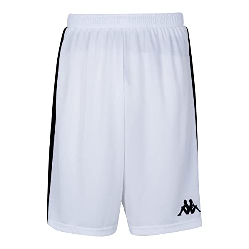 Kappa Unisex Kinder Caluso Basketballhose, Weiß, 8 Jahre von Kappa