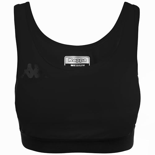 Kappa Damen Emme Training Sport-BH, Schwarz, L von Kappa