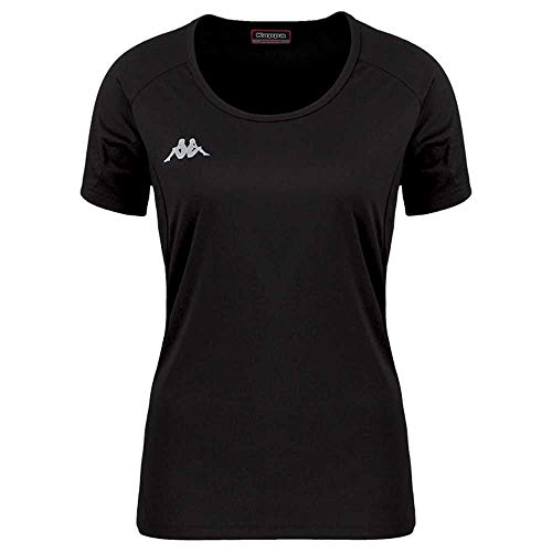 Kappa Damen Fania Technisches T-Shirt, Schwarz, 8Y von Kappa
