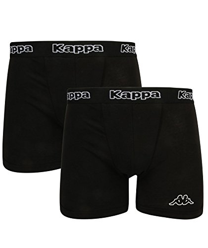 Kappa Herren Boxershorts 2-Pack - schwarz - Schwarz/Schwarz, X-Large von Kappa