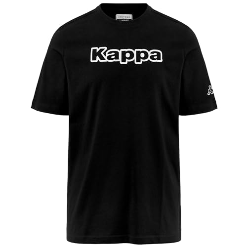 Kappa Herren Fromen Logo T-Shirt, Schwarz, XS von Kappa