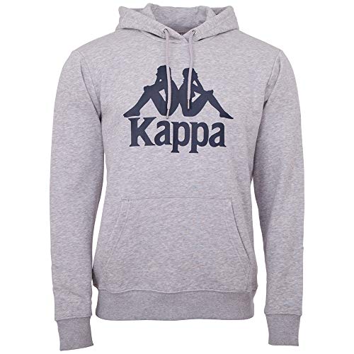 Kappa Herren Taino med hætte sweatshirt, Grey Melange von Kappa