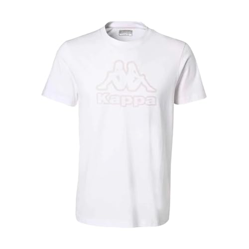 Kappa Jungen Cremy Tee T-Shirt, weiß, 152 von Kappa
