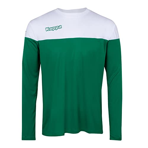 Kappa MARETO LS T-Shirt, Herren, Grün/Weiß, Größe 4XL von Kappa