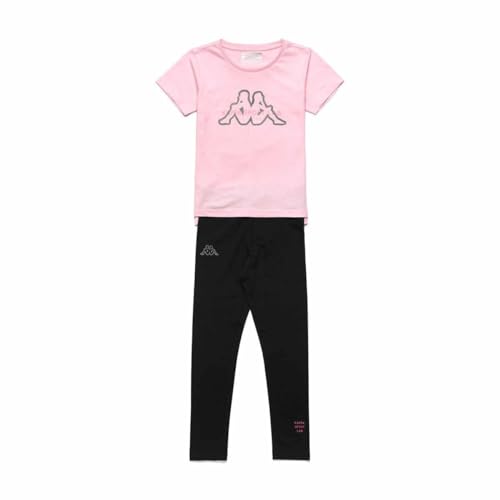 Kappa Mädchen Grau Kid Girl Trainingsanzug, rosa/schwarz, 10 años von Kappa