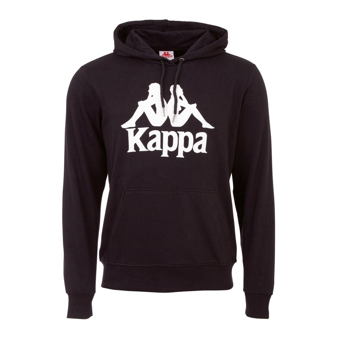 Kappa Unisex Hooded Sweatshirt Pullover Hoody 705322 Schwarz von Kappa