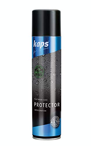 Kaps Protector – Imprägnierspray & Schuhpflege für Lederschuhe und Textilien – High Tech Leder Impregnierungsspray & Schuhspray für Wildleder (200 ml - 6.76 fl. Oz.) von Kaps