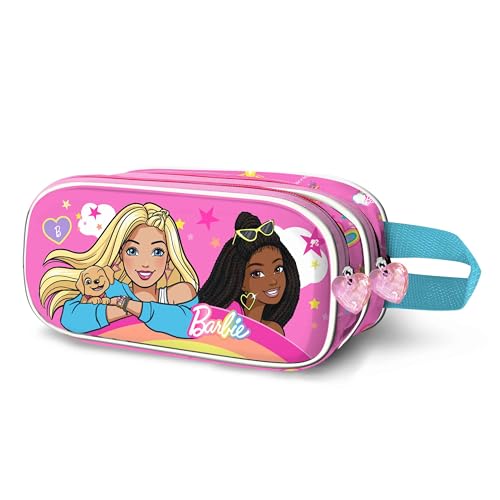 KARACTERMANIA Unisex Kinder 07490 3D Doppelfedermäppchen Rainbow, Rosa, Einheitsgröße von KARACTERMANIA