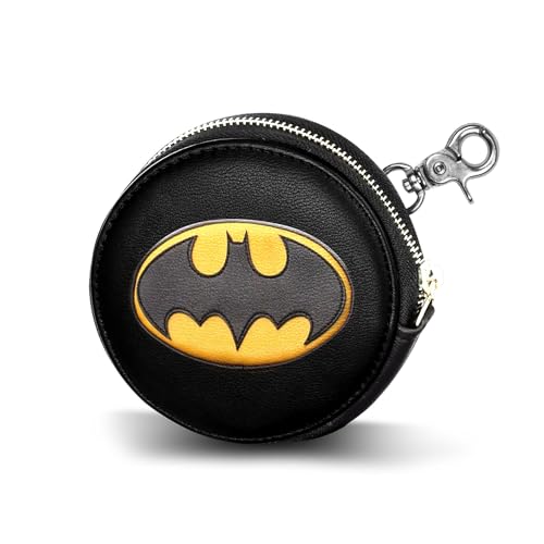 Batman Batsignal-Cookie Portemonnaie, Schwarz, 8,7 x 8,7 cm von Karactermania