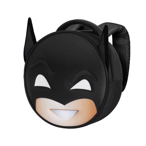 Karactermania Batman Send-Emoji Rucksack, Schwarz, 22 x 22 cm, Kapazität 4 L von KARACTERMANIA