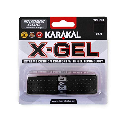 Karakal X-Gel Ersatz-Griff, Farbe: Schwarz von Karakal