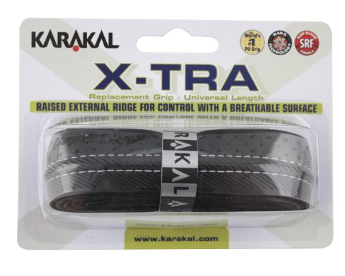 Karakal Griffband X-TRA für Tennis-, Badminton- und Squash-Schläger schwarz schwarz von Karakal