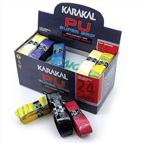Karakal PU PU Super Grips Box of 24 Racket Grip Multi Colr by PU von Karakal
