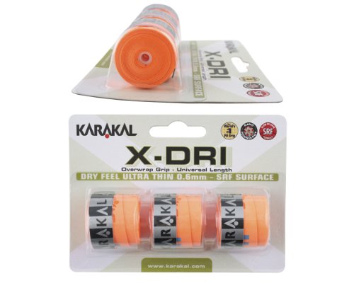 Karakal X-DRI Griffband für Tennis, Badminton, Squash Orange orange von Karakal