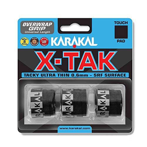 Karakal x-tak Outdoorzelt Grip – Pack von 3 schwarz schwarz von Karakal