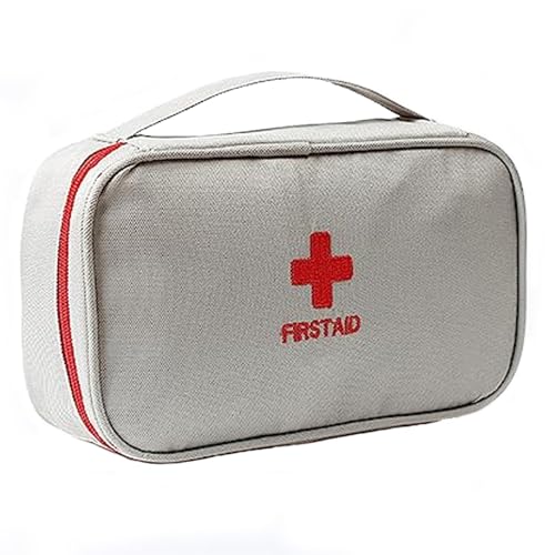 Medikamententasche Reiseapotheke Tasche - First Aid Kit Notfall Tragbare Reise Outdoor Camp Überleben Medizinische Tasche Gebaut In Taschen Und Fach Grau von Karkar