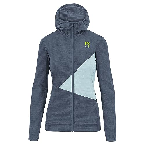 KARPOS 2500952-075 NUVOLAU W Fleece Sweatshirt Damen Vintage Indigo/AQAUMARINE Größe L von Karpos