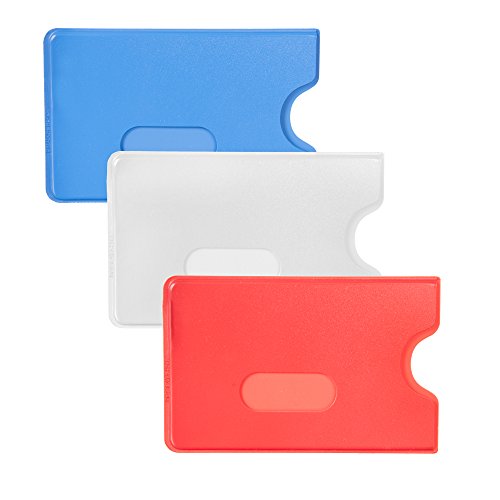 Kartenhülle Scheckkartenhülle [10 Stück] Schutzhülle für Kreditkarten Bankkarten für Ausweise Bankkarten durchsichtig klar aus Plastik von Karteo