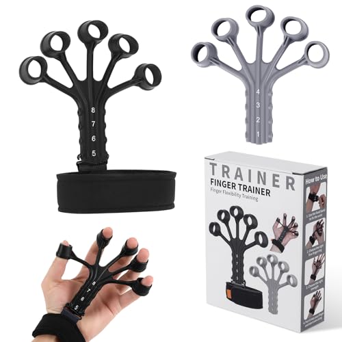 Handtrainer, Fingertrainer, 2 Stück Unterarmtrainer,Finger Trainer, Handtrainer Fingertrainer, Hand trainer, Grip Trainer zur Linderung Verschiedener Handschmerzen, Verbessern Sie die Kraft von Hand von Kasanni