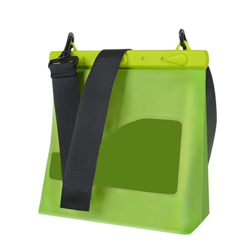 Kasituny Abriebfeste wasserdichte Tasche aus PVC mit großem Fassungsvermögen, auslaufsichere Einzelschulter-Trocken-Crossbody-Aufbewahrungstasche zum Schnorcheln, Schwimmen, Schwimmen Grün Einheit von Kasituny