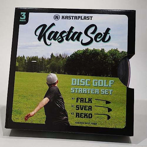 Kastaplast Kasta-Set für Disc-Golf, tolles Anfänger- und Starter-Set, inklusive Putter, Mitteltöner und Treiber, Farben können variieren von Kastaplast