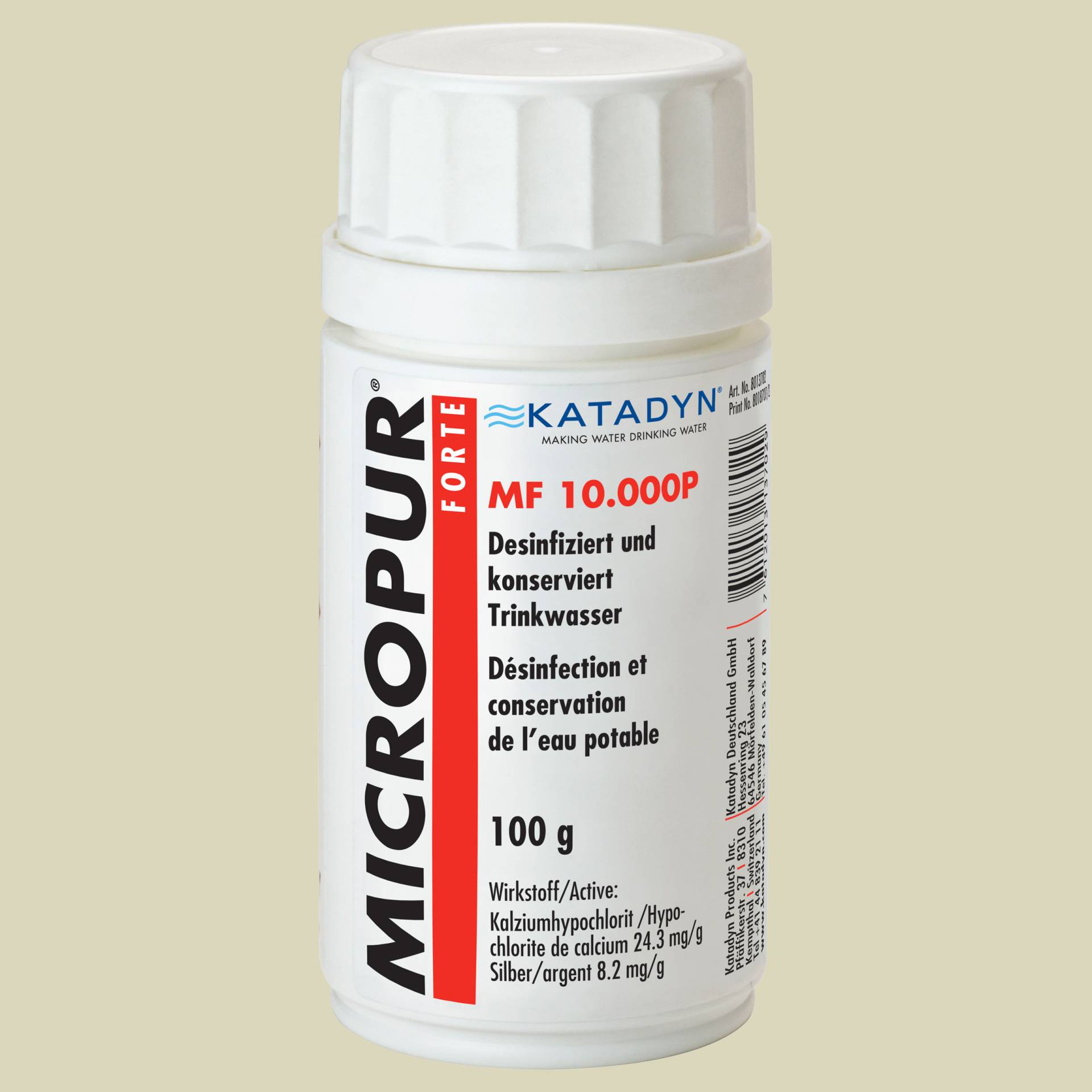 Micropur Forte MF 10&#039;000P 100g von Katadyn